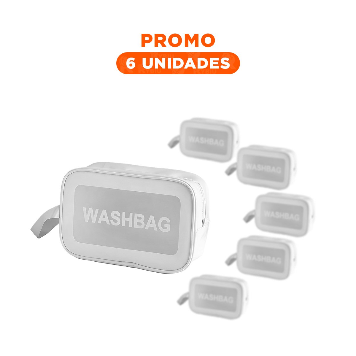 PACK6 BOLSO DE ASEO 22X13X7CM DE COLOR BLANCO - 1
