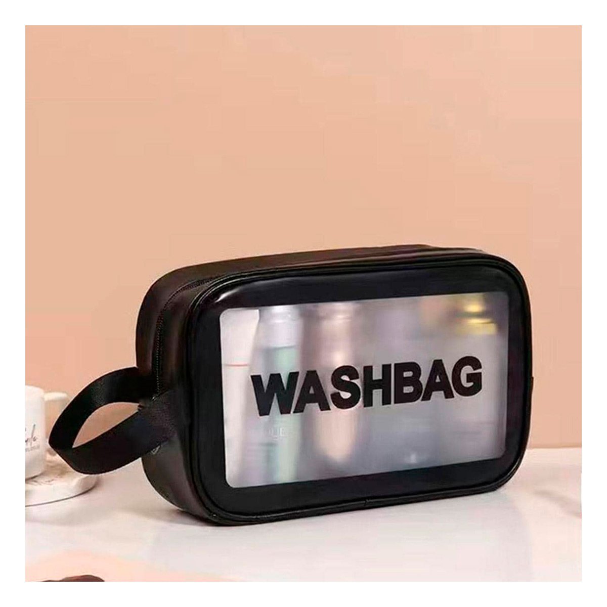 PACK4 NECESER DE ASEO 22X13X7CM DE COLOR NEGRO RECTANGULAR - 5