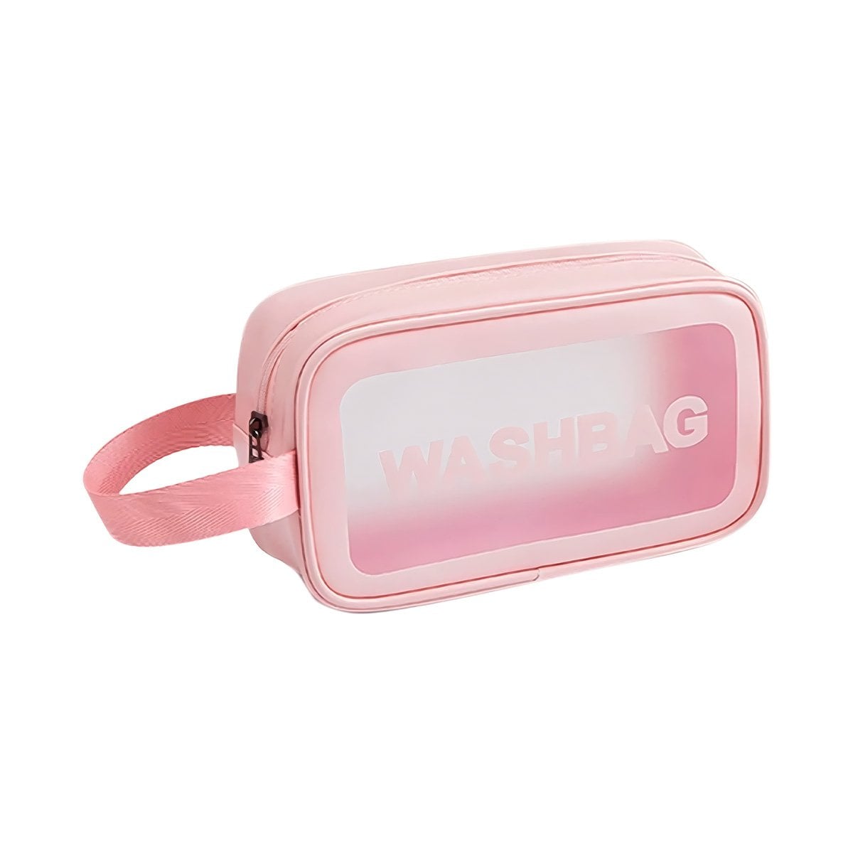 BOLSO COMPACTO 22X13X7CM DE COLOR ROSADO PARA VIAJE Y+PAPEL REGALO - 1