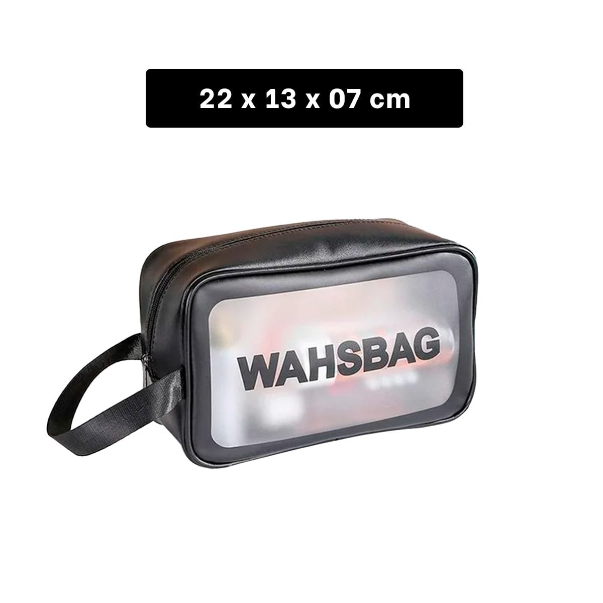PACK6 BOLSO DE ASEO PERSONAL 22X13X7CM DE COLOR NEGRO - 4
