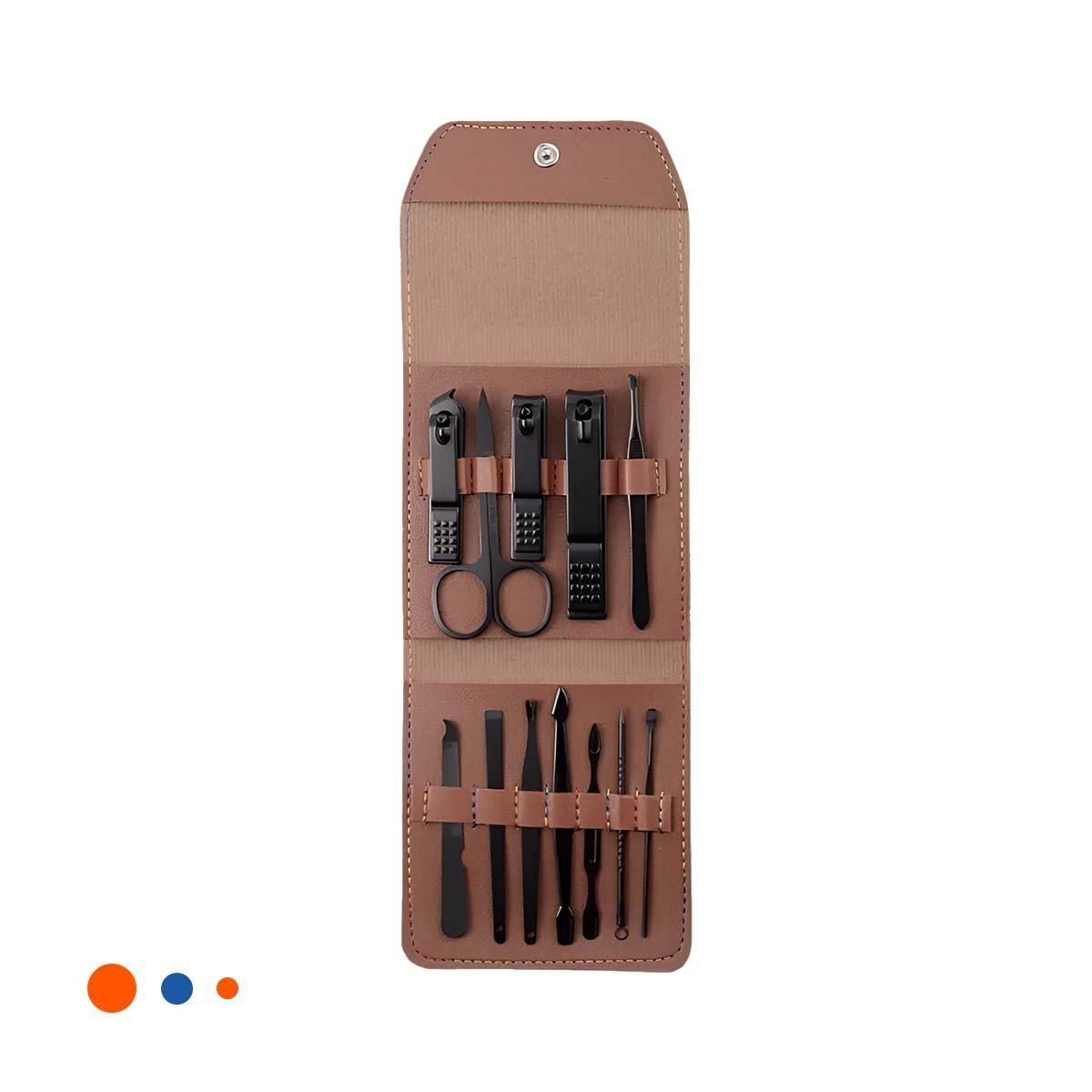 KIT 12 PIEZAS MANICURE Y PEDICURE MARRON RESISTENTE Y MODERNO Y+LIGAS REGALO - 3