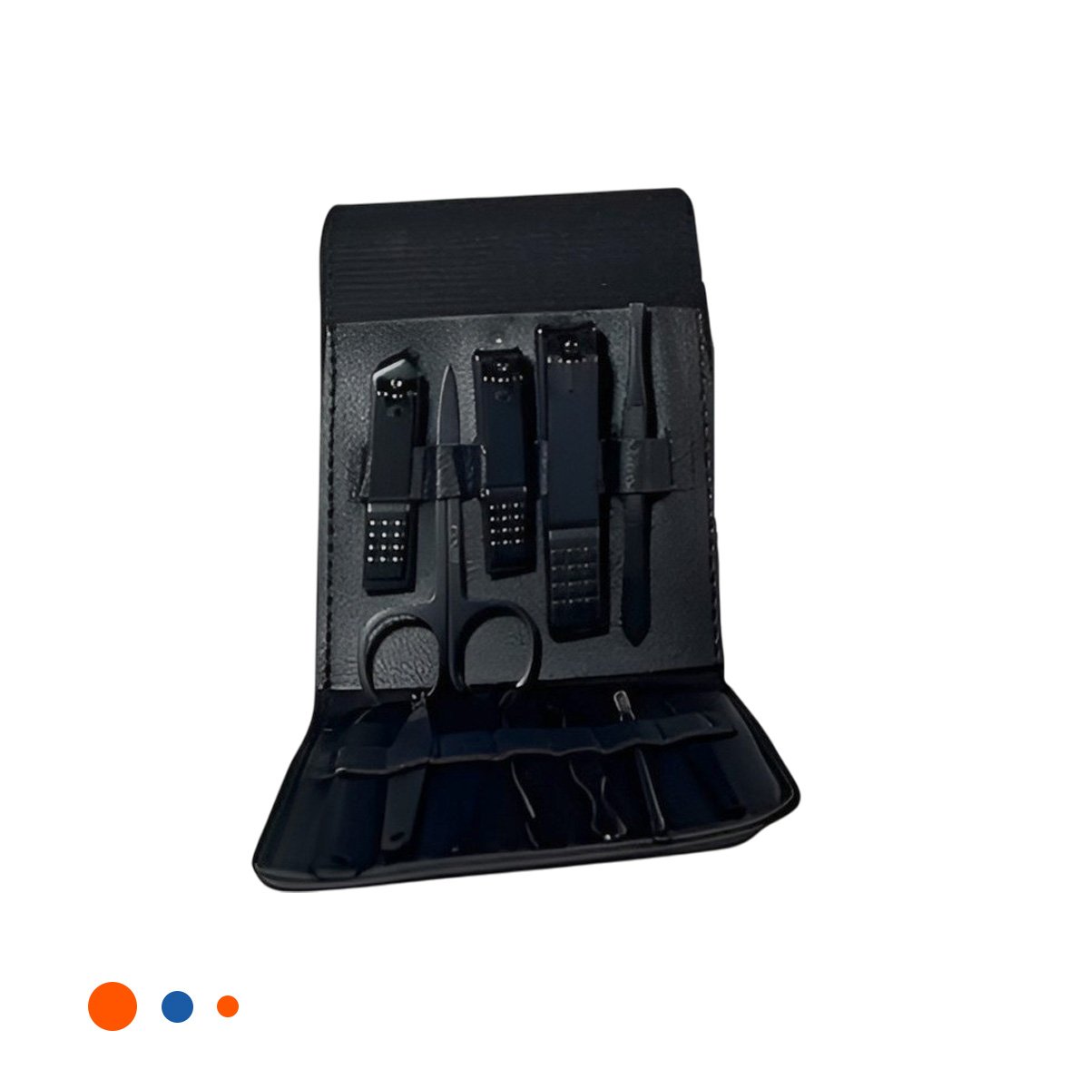 KIT 12 PIEZAS MANICURE Y PEDICURE NEGRO RESISTENTE Y MODERNO Y+LIGAS REGALO - 3