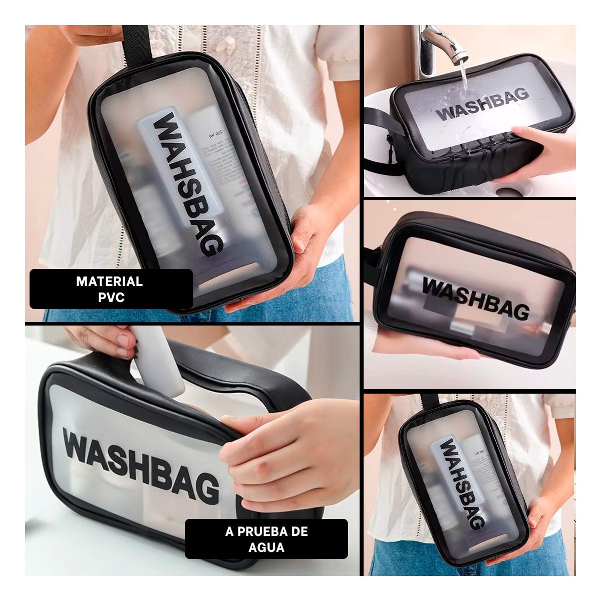 ESTUCHE COMPACTO 22X13X7CM DE COLOR NEGRO RECTANGULAR - 5