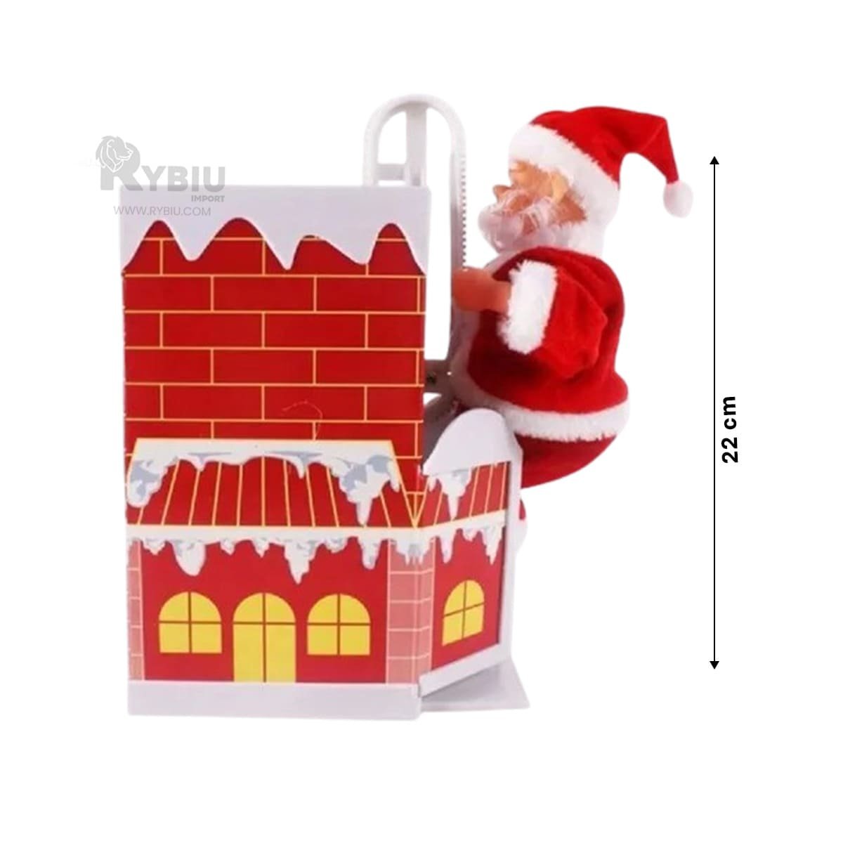 PACK4 FIGURA 22 CM PAPA NOEL SUBE Y BAJA EN CHIMENEA PARA SALA - 4