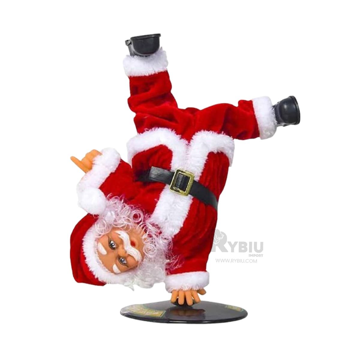 PACK4 JUGUETE 26 CM GIRATORIO PARADO DE CABEZA PAPA NOEL PARA SALON - 5