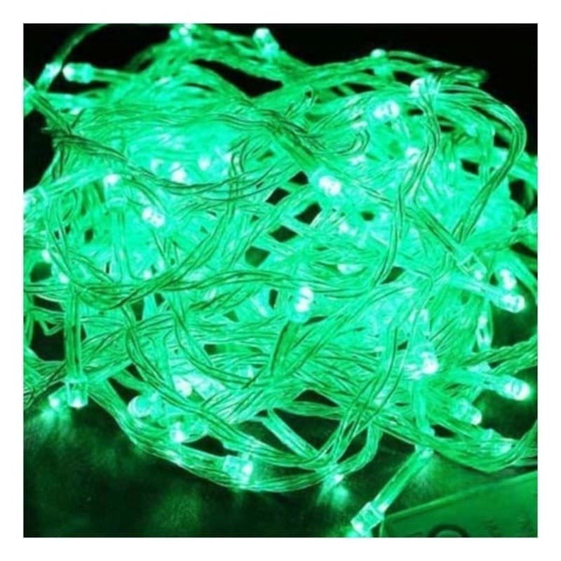 PACK4 FOCOS DECORATIVAS CON 100 LED LINEALES FESTIVAS EN VERDE Y+REGALO ...