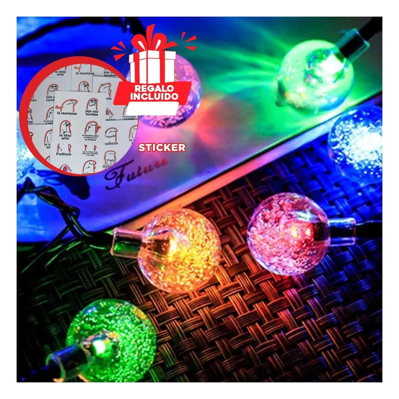 PACK12 LUCES LINEALES DECORATIVAS CON 100 FOCOS PARA HOGAR MULTICOLOR Y ...