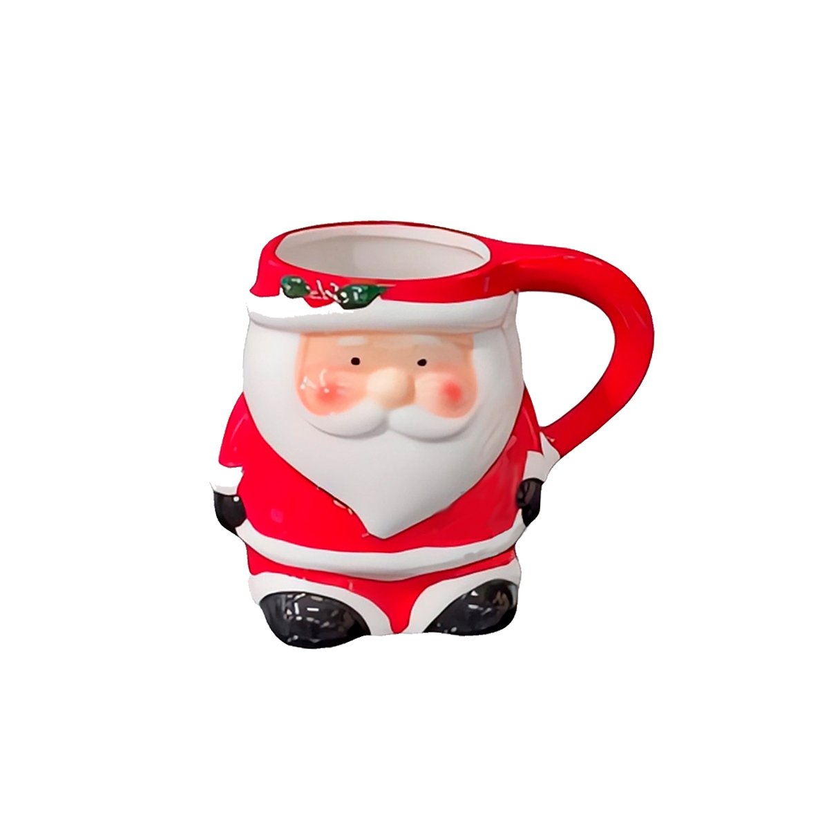 PACK4 RECIPIENTE NAVIDEÑO CON BASTON RAYADO PARA MESA Y COMEDOR - 5