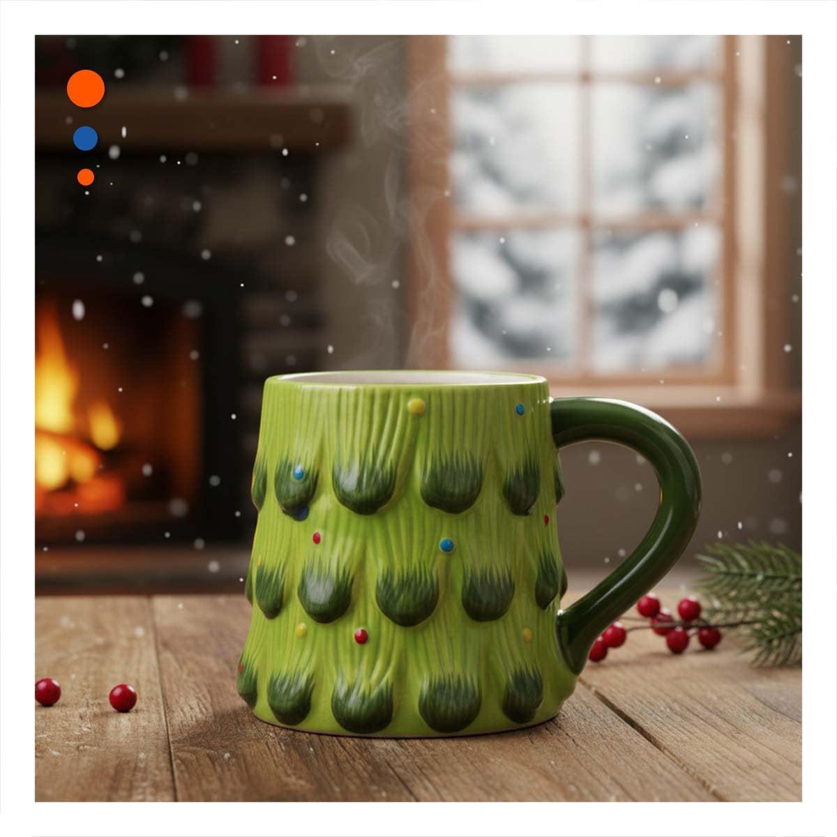 PACK2 RECIPIENTE PINO ARBOL COLOR VERDE CAPACIDAD 400ML NAVIDEÑO PARA BEBIDA HOGAR - 2