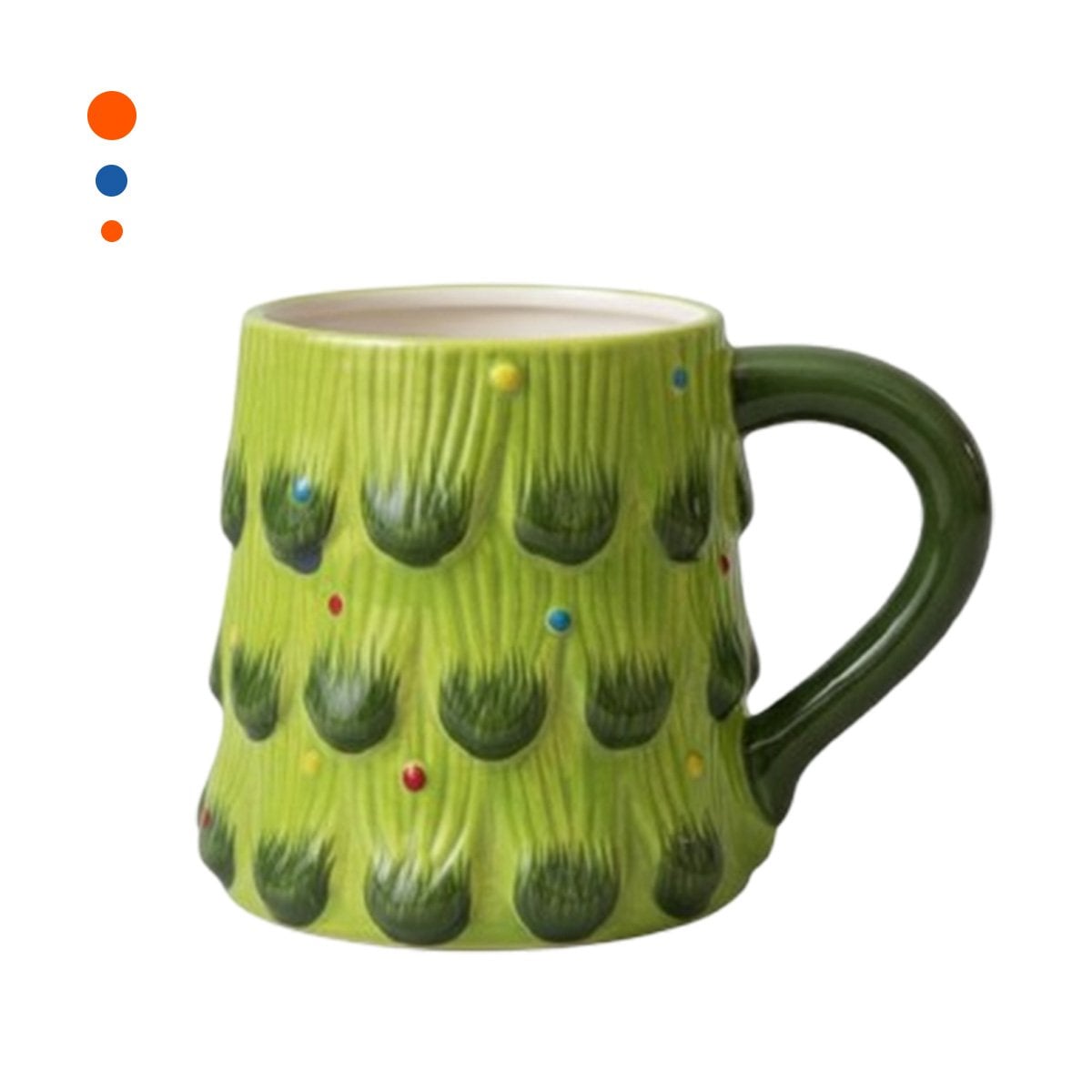 PACK2 VASO COLOR VERDE ARBOL PINO CAPACIDAD 400ML INVIERNO PARA CAFÉ HOGAR YREGALO STICKER - 2