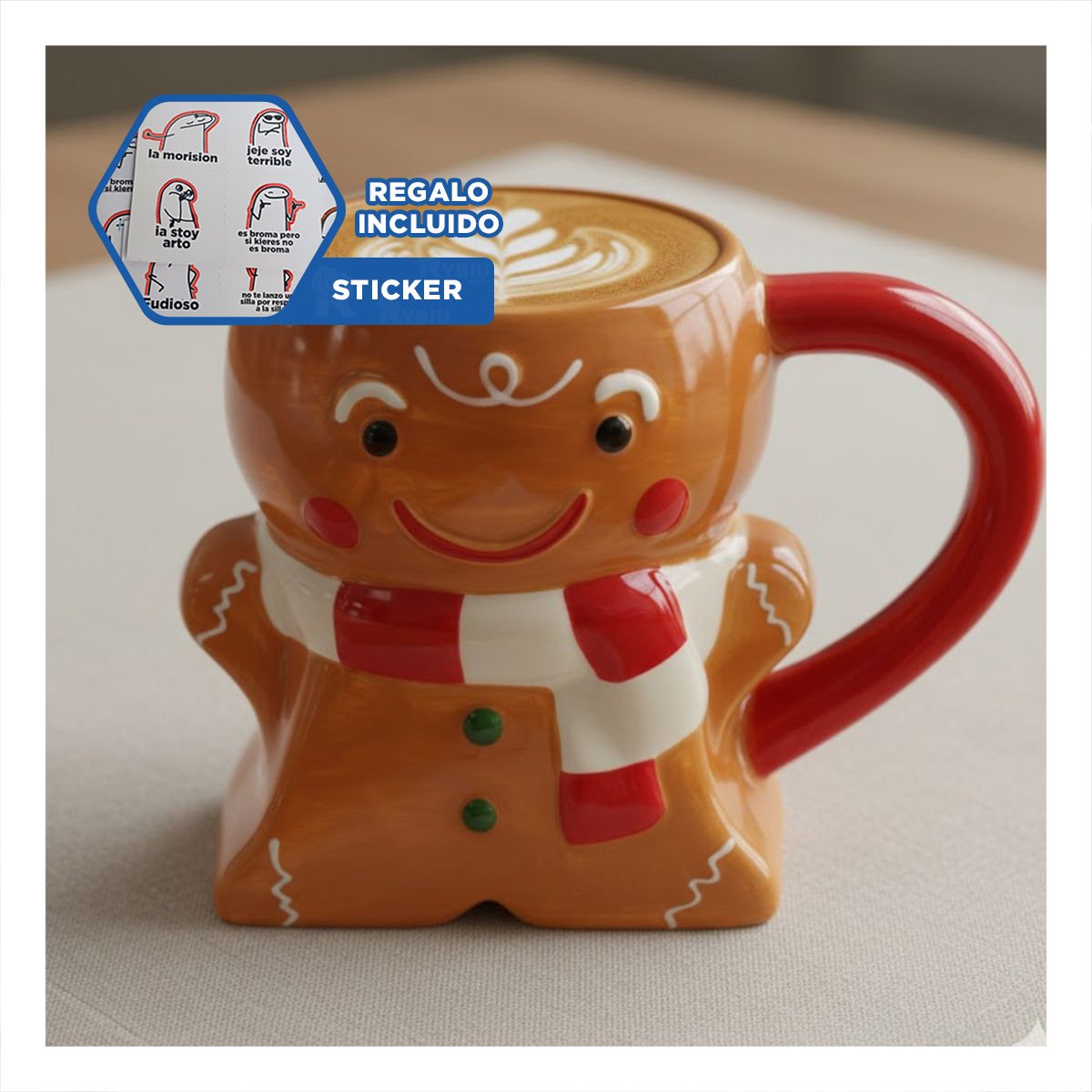 PACK2 SET NAVIDEÑO DE 3PCS MUÑECOS COLGANTES DE 29,5CM DECORACION INTERIOR YREGALO STICKER - 5