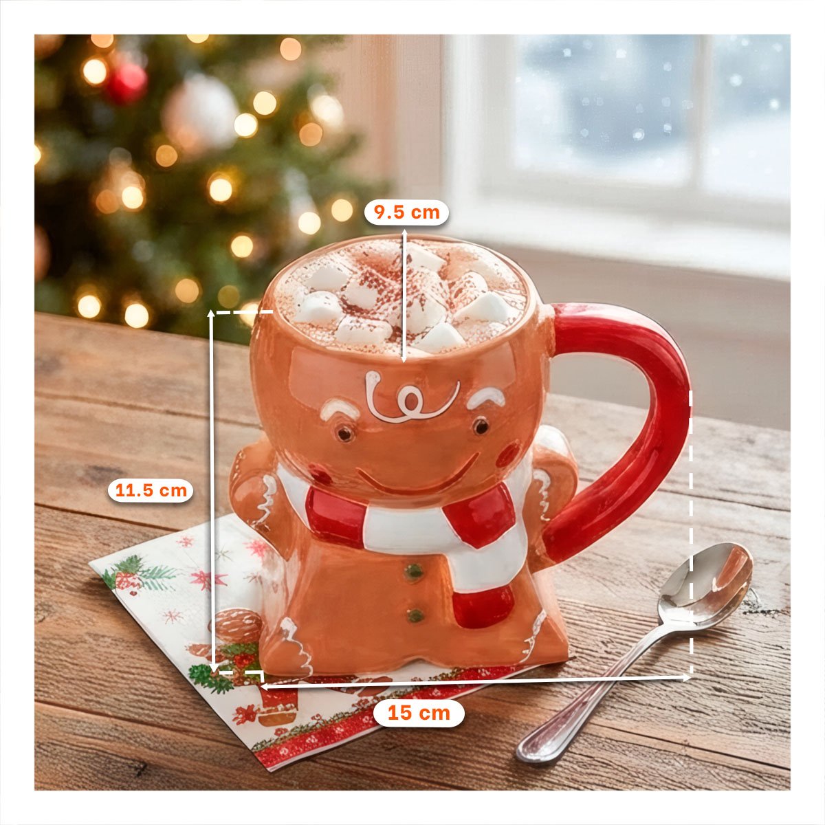 PACK4 CONJUNTO COLGANTE CON 3PCS MUÑECOS NAVIDEÑOS DE 29,5CM DECORACION CASA YPAPEL REGALO - 4