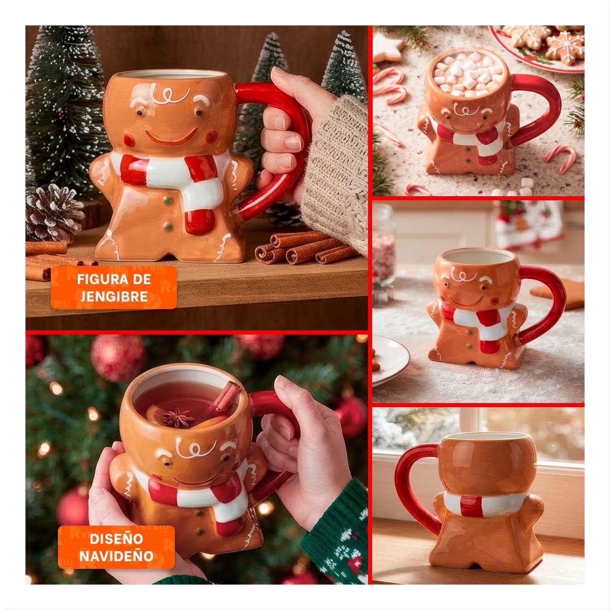 PACK2 PACK NAVIDEÑO DE 3PCS MUÑECOS COLGANTES DE 29,5CM DECORACION PARA CASA - 4