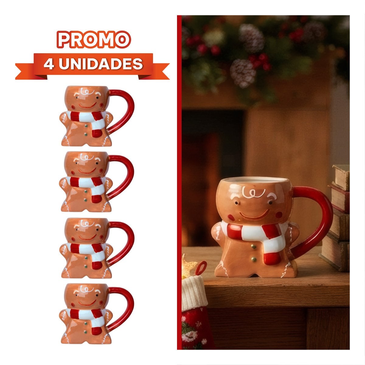 PACK4 PACK COLGANTE CON 3PCS MUÑECOS NAVIDEÑOS DE 29,5CM DECORACION INTERIOR YREGALO STICKER - 1