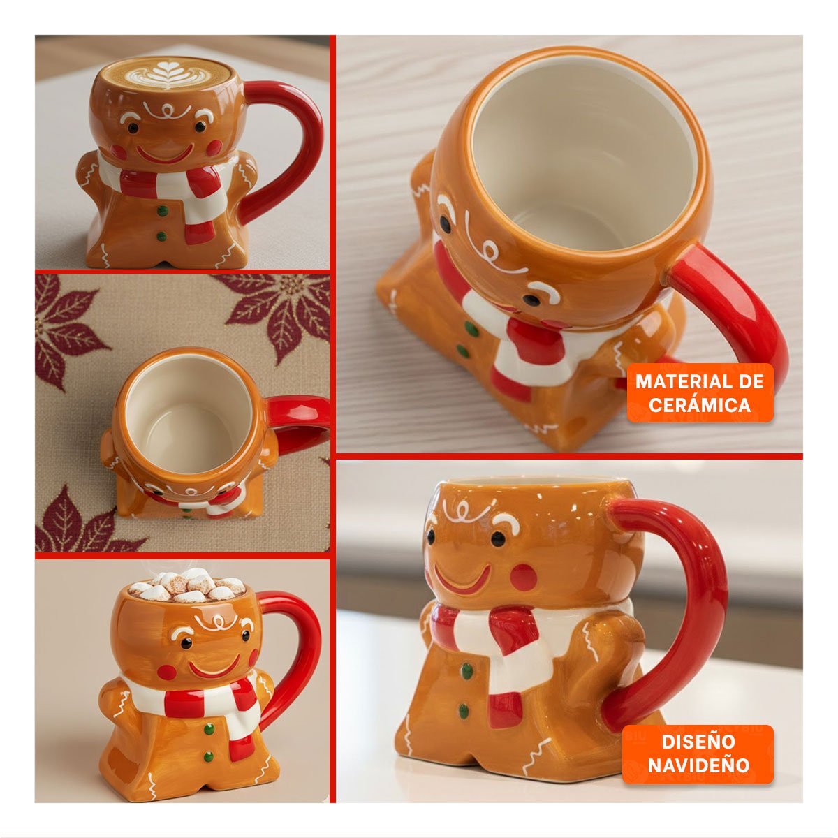 PACK DECORATIVO DE 3PCS MUÑECOS COLGANTES NAVIDEÑOS DE 29,5CM INTERIOR - 5
