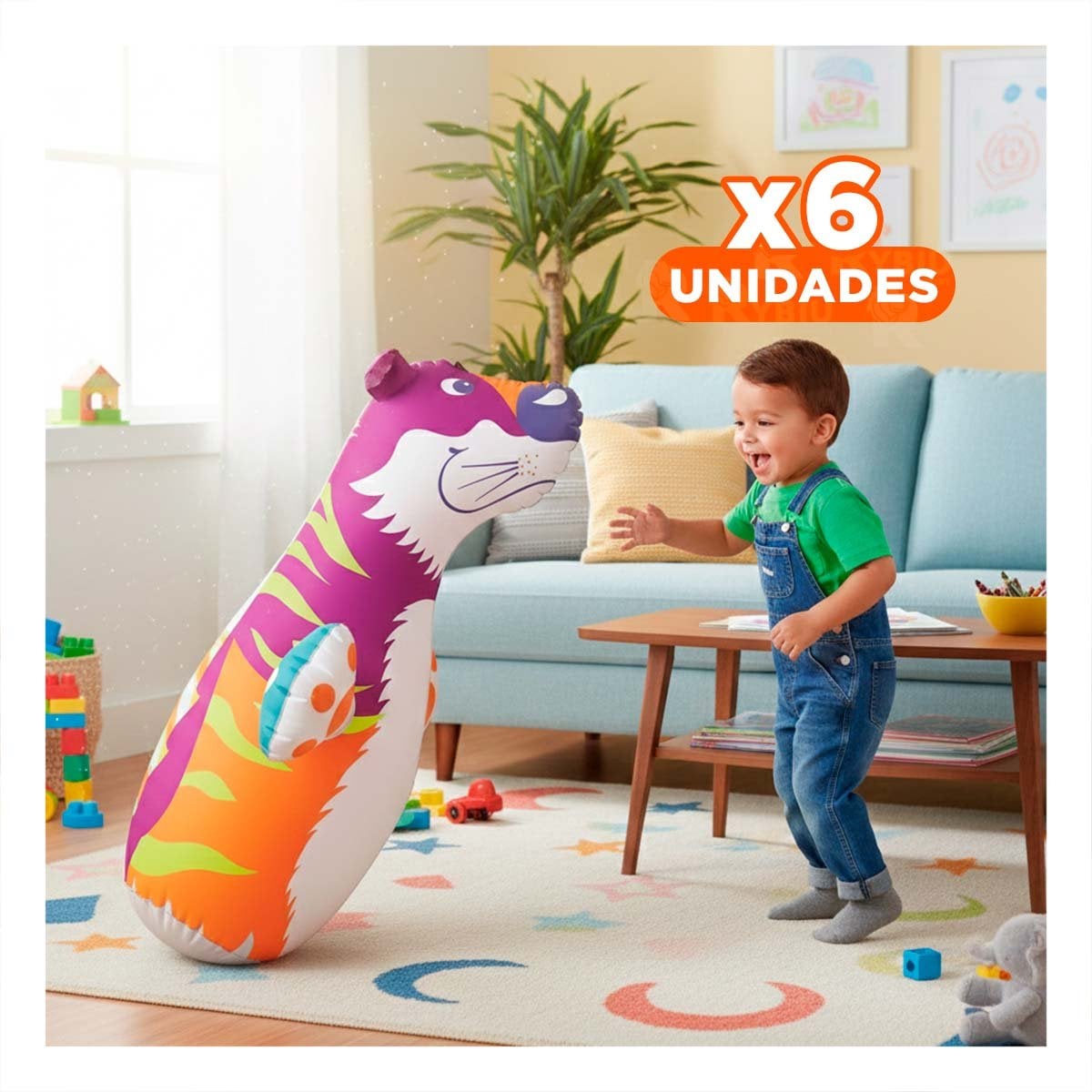 PACK6 ELEMENTO DE ACCION PARA NIÑOS CON GANAS DE JUGAR DE FORMA ACTIVA Y+REGALO STICKER - 1