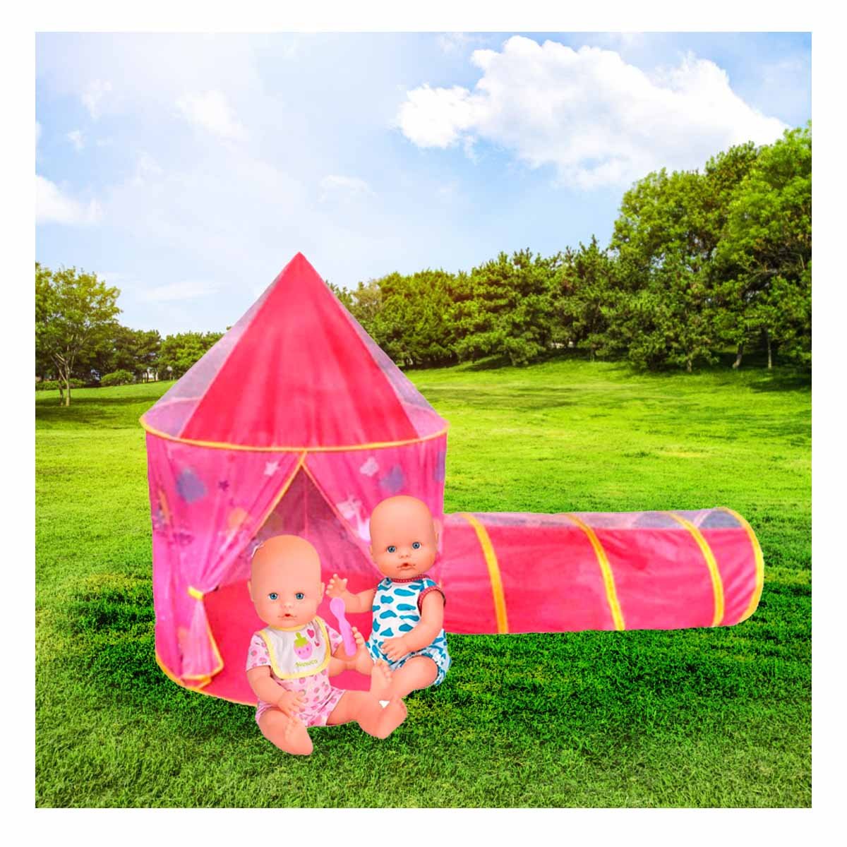 PACK6 COMBO DE 2 PIEZAS DE CARPA INFANTIL ROSADO PARA ACTIVIDADES Y+REGALO STICKER - 5