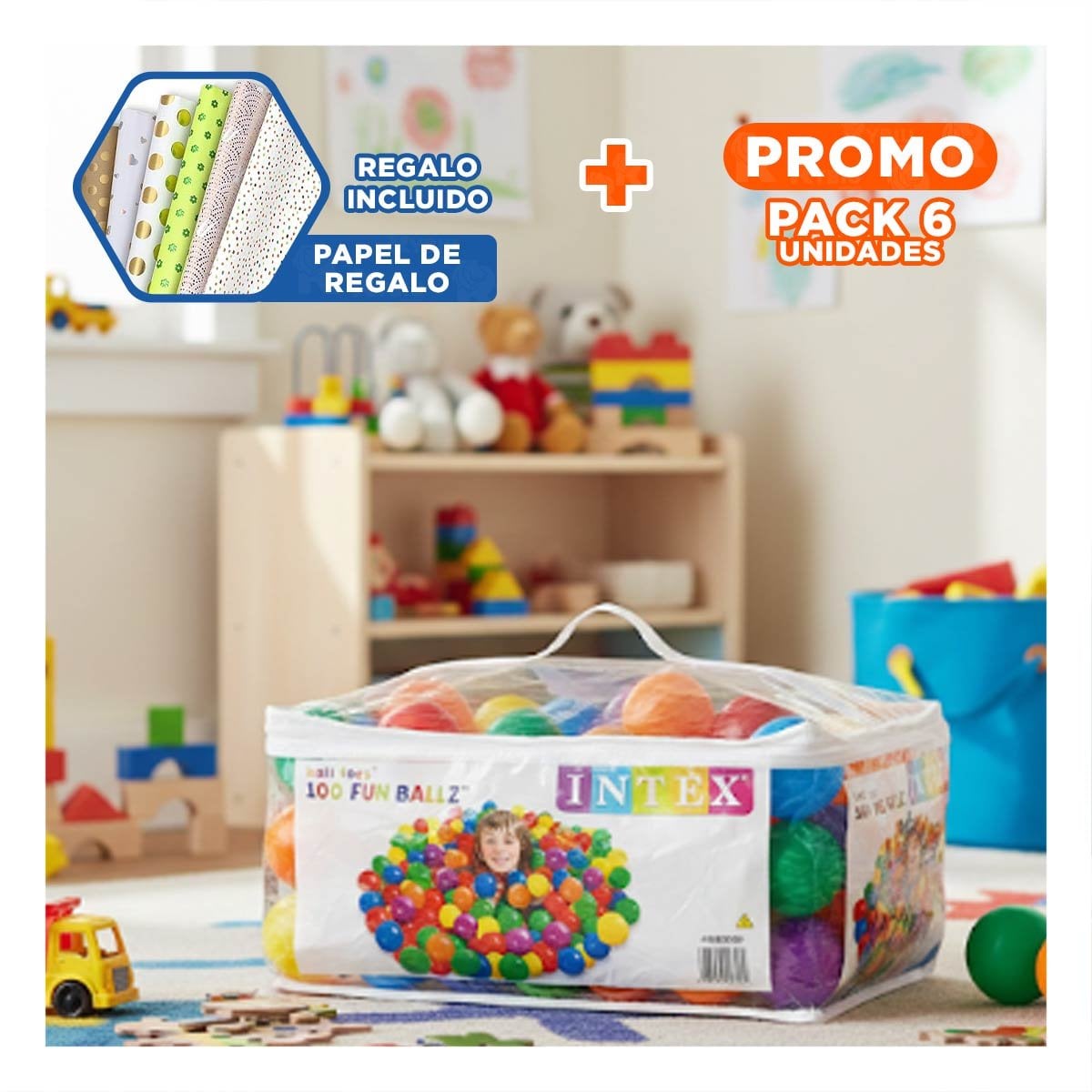 AGRUPACION6 COLECCION DE ESFERAS DE VINILO PARA UN TACTO SUAVE Y SEGURO Y+PAPEL REGALO - 1