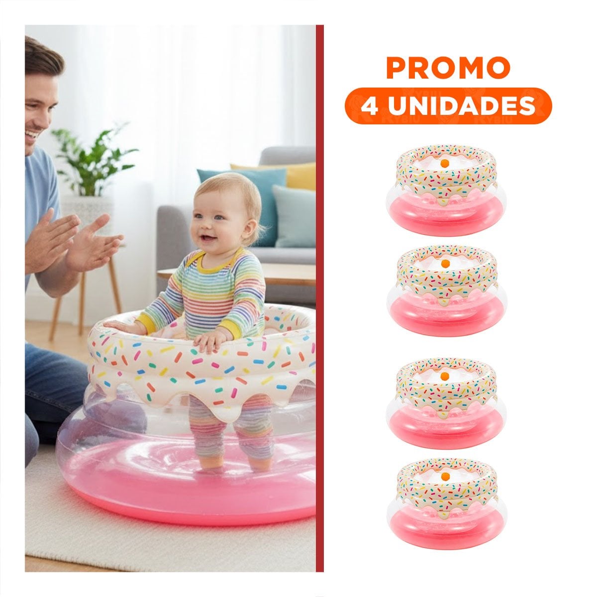 PACK4 ACCESORIO DE APOYO AL GATEO EN UN ENTORNO PROTEGIDO Y LINDO Y+REGALO STICKER - 1
