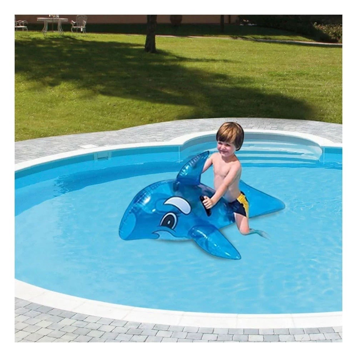 PACK2 ACCESORIO INFLABLE PARA PISCINA CON ESTILO MARINO DIVERTIDO Y+REGALO STICKER - 3
