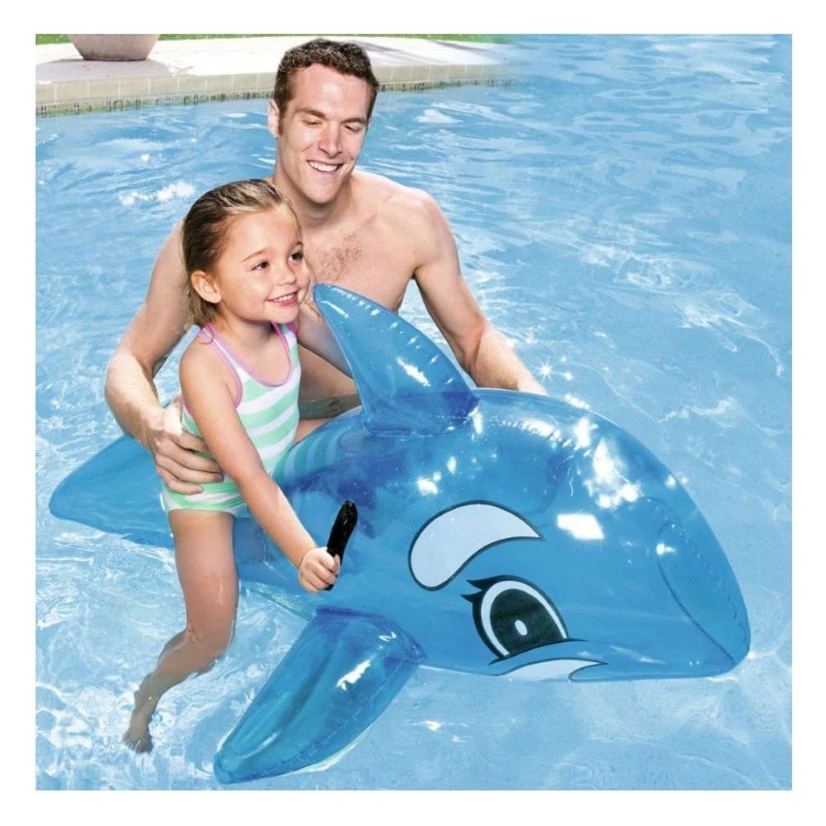 PACK2 ACCESORIO INFLABLE PARA PISCINA CON ESTILO MARINO DIVERTIDO Y+REGALO STICKER - 5