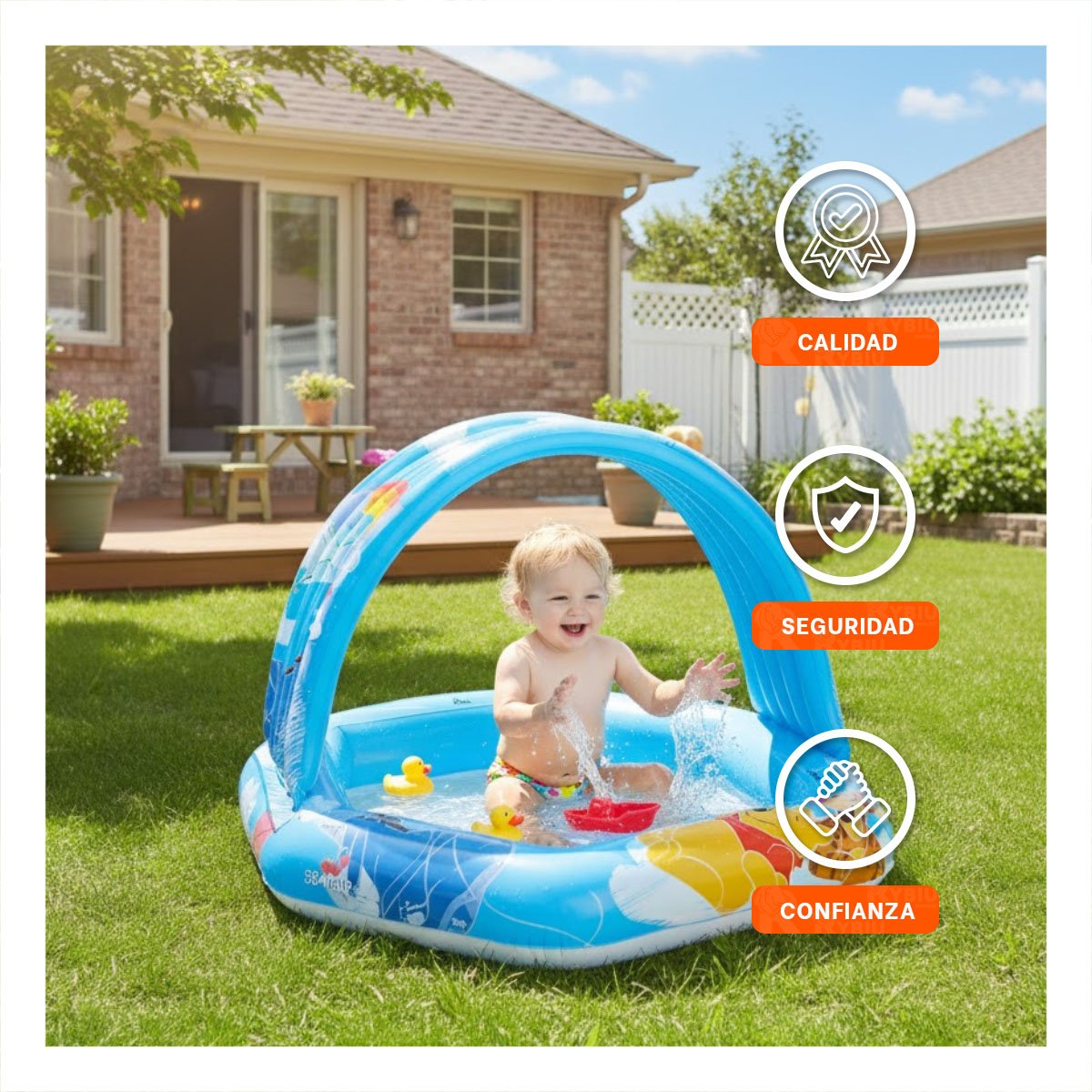 PACK4 ARTICULO INFLABLE CON SUPERFICIE LISA PARA UN BANO MUY NATURAL Y DIVERTIDO SANO - 3