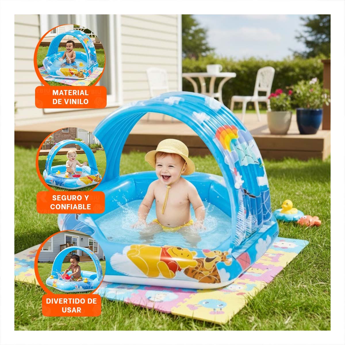 PACK4 ARTICULO INFLABLE CON SUPERFICIE LISA PARA UN BANO MUY NATURAL Y DIVERTIDO SANO - 5