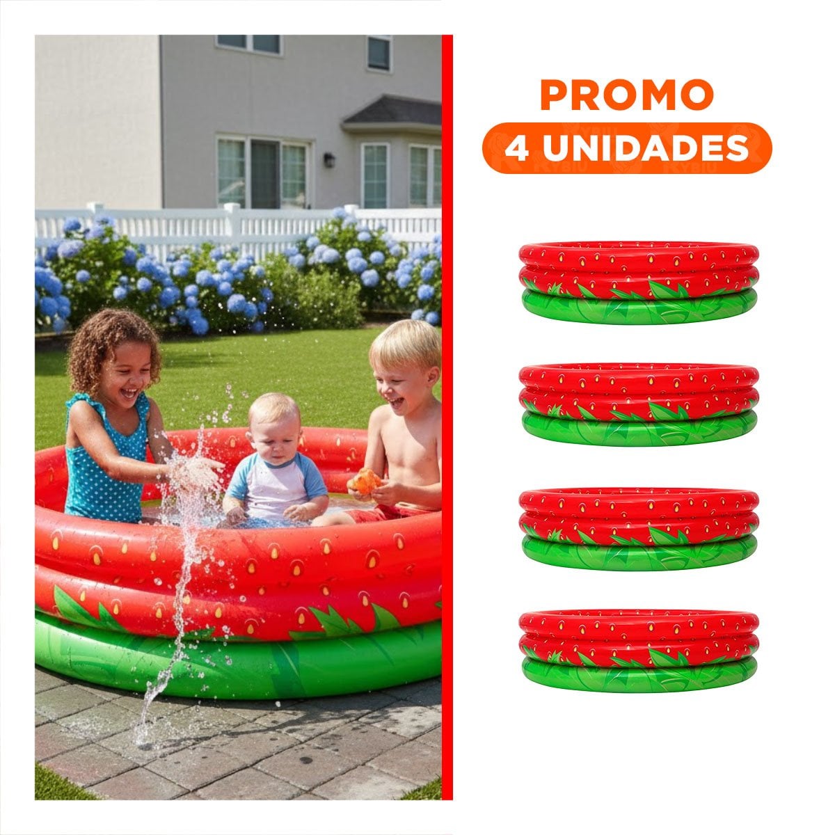 PACK4 ARTICULO INFLABLE DE COLOR LLAMATIVO PARA ATRAER LA ATENCION Y+REGALO STICKER - 1