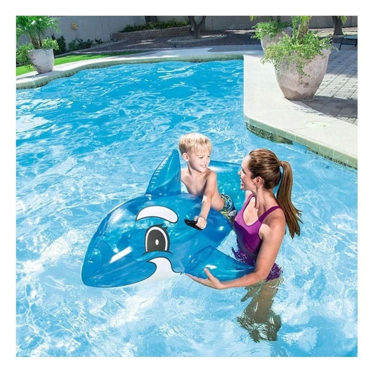 PACK4 ACCESORIO FLOTANTE PARA DIVERSION ACUATICA CON BALLENA - 2