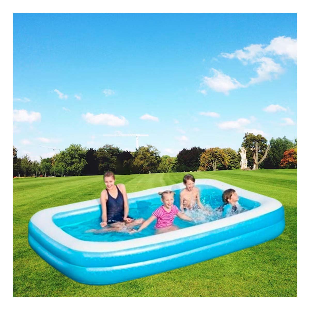 PACK2 ACCESORIO DE VERANO 300X163X56CM DE FORMA ALARGADA PARA DIVERSION Y+REGALO STICKER - 5