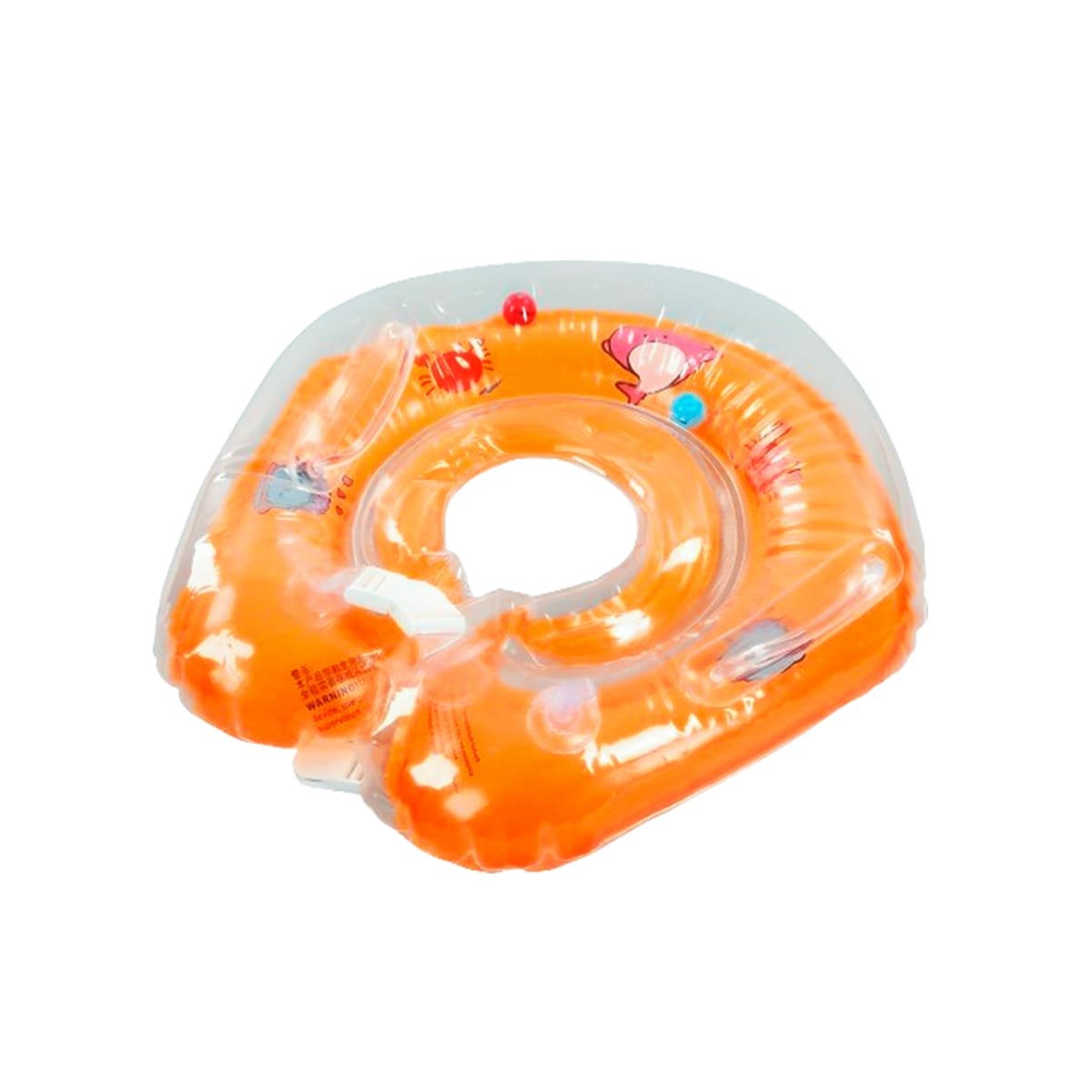 PACK4 COLLAR DE AGUA ANARANJADO PARA BEBE DE 66 X 44 CM PARA PISCINA Y+PAPEL REGALO - 3