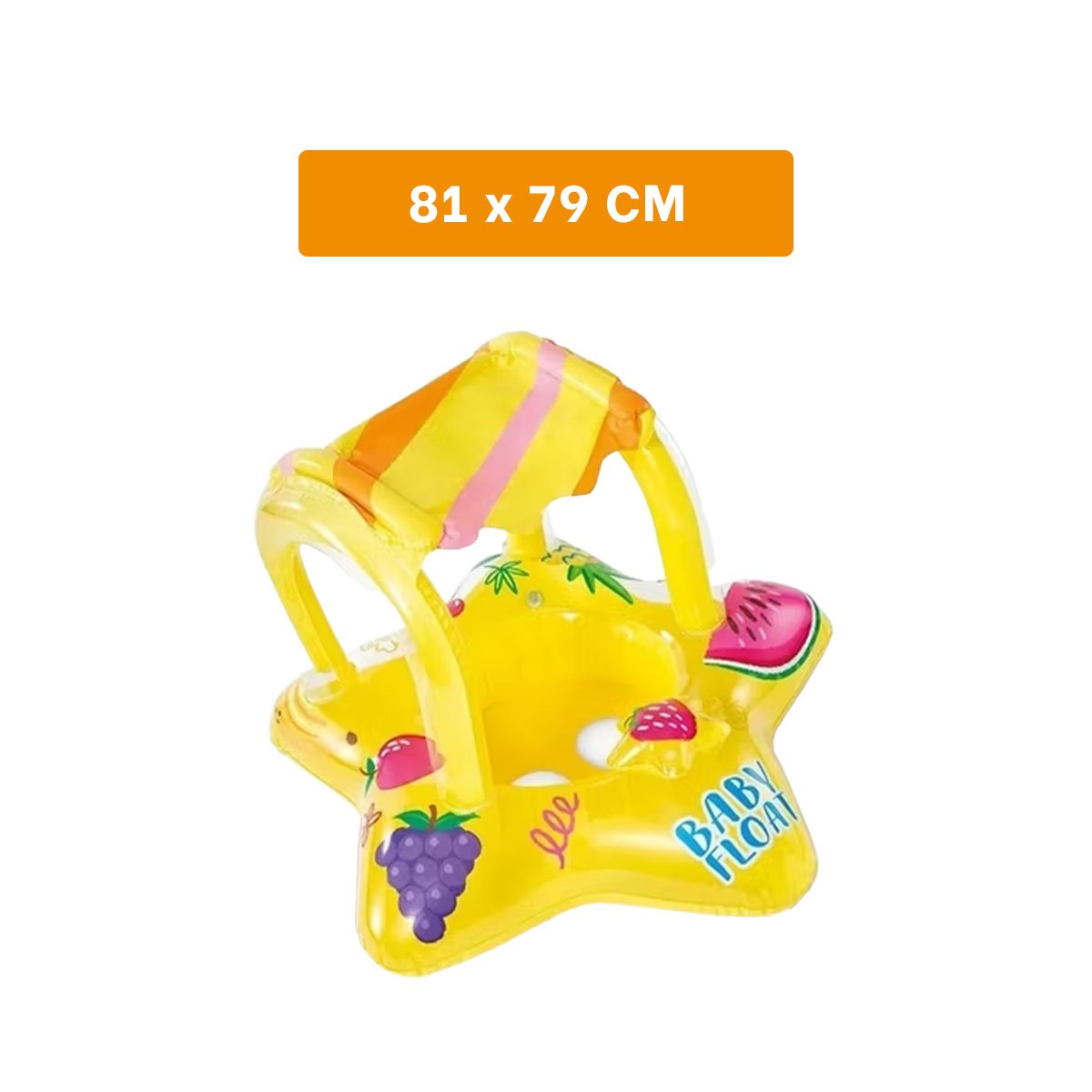 PACK6 FLOTADOR SEGURO AMARILLO INFLABLE NIÑOS PISCINA PORTATIL CON FACIL INFLADO JUEGO - 4