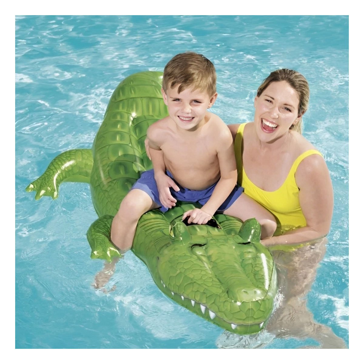 PACK4 ELEMENTO FLOTANTE RECREATIVO PARA EXTERIOR CON FIGURA DE COCODRILO Y+PAPEL REGALO - 2