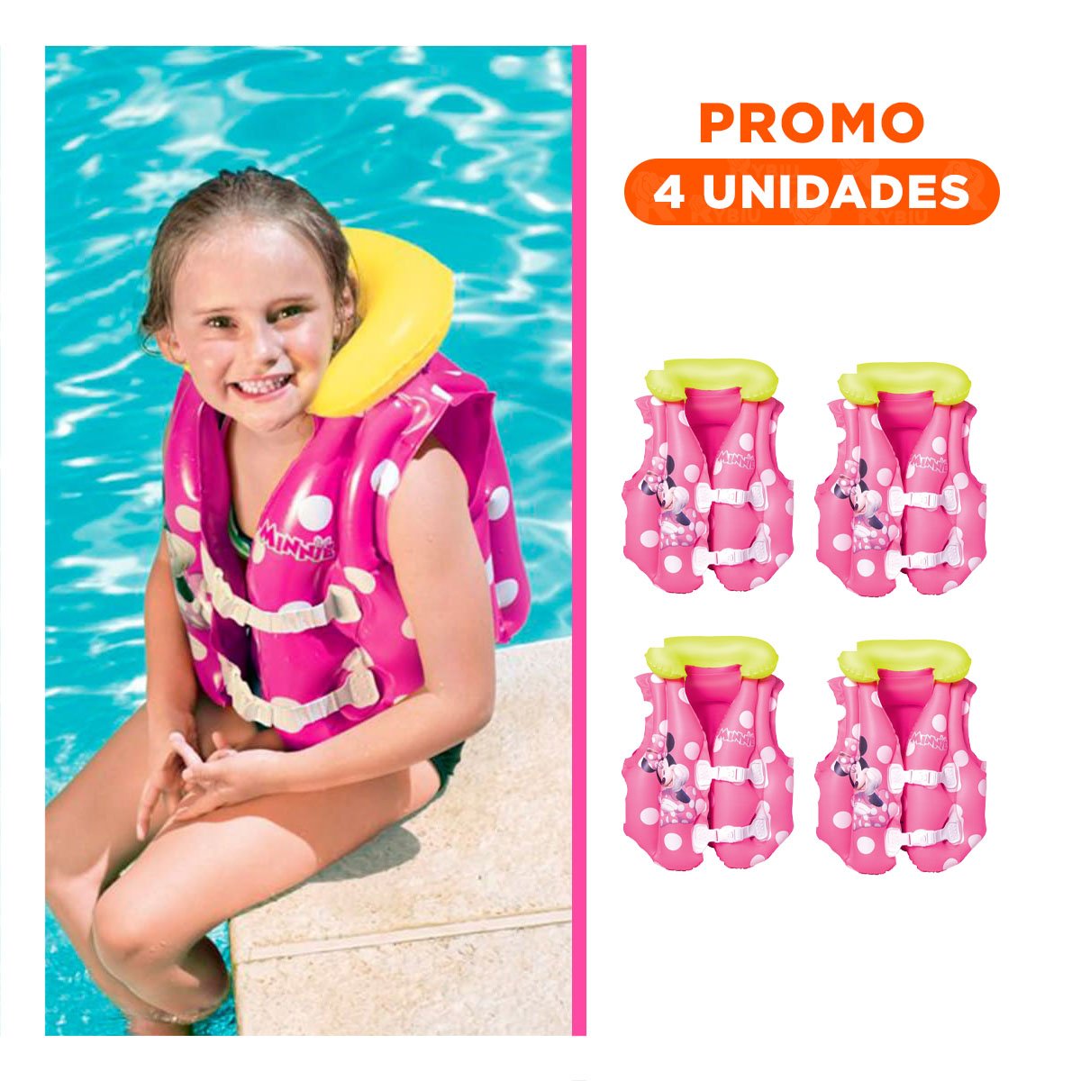 PACK4 EQUIPO FUNCIONAL PARA PISCINA Y JUEGOS ACUATICOS Y+REGALO STICKER - 1
