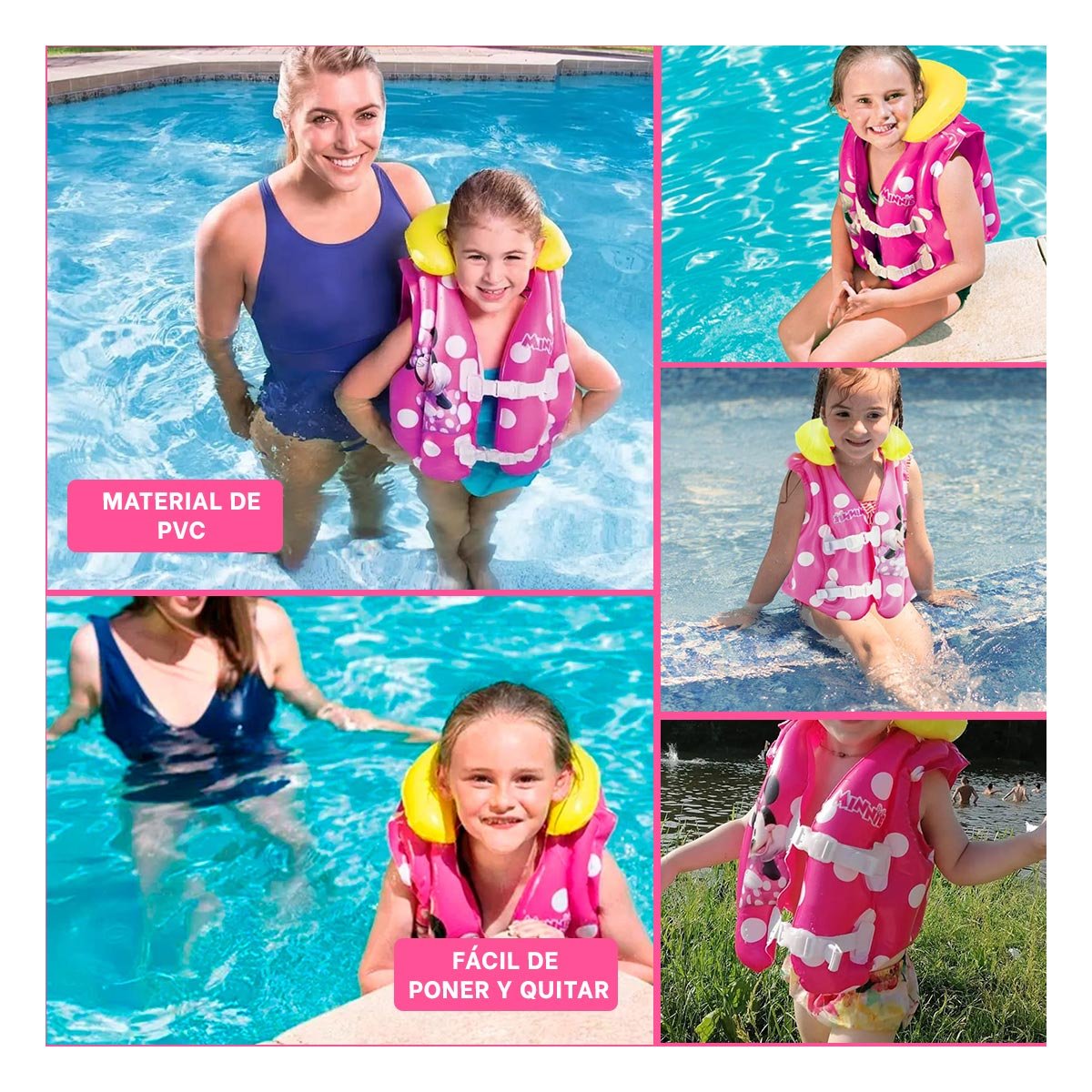 COMPLEMENTO DE PISCINA PARA NINOS CON AJUSTE COMODO Y+POST IT - 5