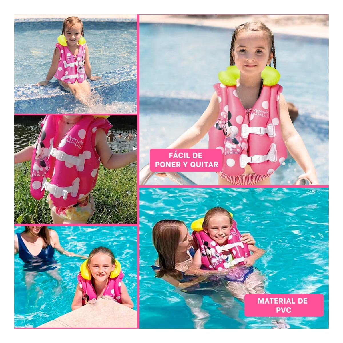PACK6 ACCESORIO PRACTICO PARA APRENDIZAJE DE NATACION EN PISCINA Y+PAPEL REGALO - 3