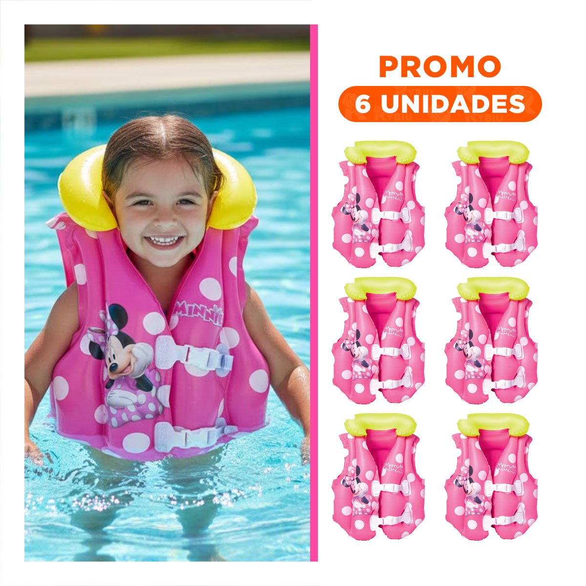 PACK6 CHALECO PARA NINOS CON DISENO DIVERTIDO Y COLORIDO - 1