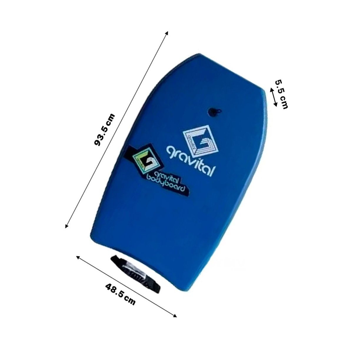 PACK2 ACCESORIO DE SURF 37 PULGADAS 93,5CM X 48,5CM X 5,5CM AZUL PARA PLAYA Y+REGALO STICKER - 4