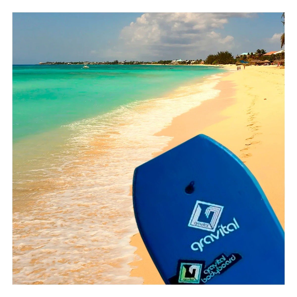 PACK2 ACCESORIO DE SURF 37 PULGADAS 93,5CM X 48,5CM X 5,5CM AZUL PARA PLAYA Y+REGALO STICKER - 5