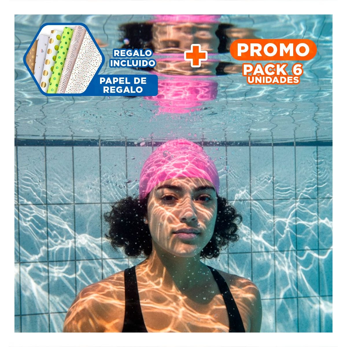 PACK6 ACCESORIO PRACTICO PARA APRENDIZAJE DE NATACION EN PISCINA Y+PAPEL REGALO - 1