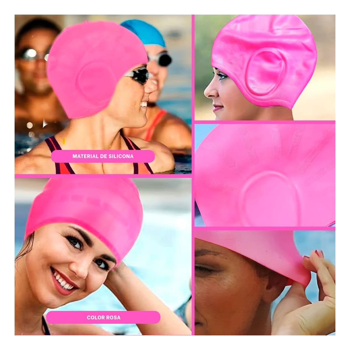 PACK6 ACCESORIO PRACTICO PARA APRENDIZAJE DE NATACION EN PISCINA Y+PAPEL REGALO - 3