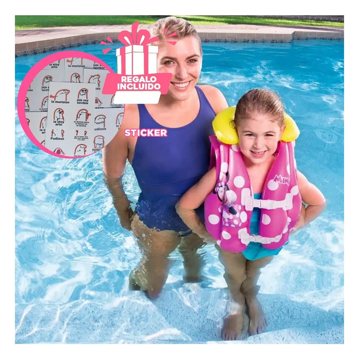 PRENDA DE FLOTACION INFANTIL PARA ACTIVIDADES EN AGUA Y+REGALO STICKER - 1