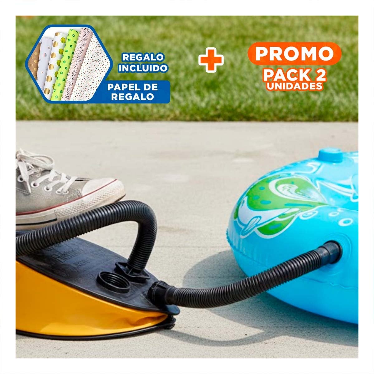 PACK2 EQUIPO AIR STEP PARA USO DEPORTIVO EN CASA Y EJERCICIO Y+PAPEL REGALO - 1