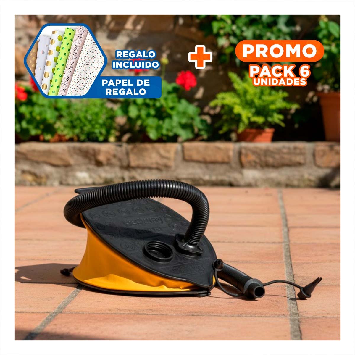 PACK6 ESCALON DEPORTIVO AIR STEP PARA RUTINAS CARDIO EN CASA Y ACTIVIDAD FISICA Y+PAPEL REGALO - 1