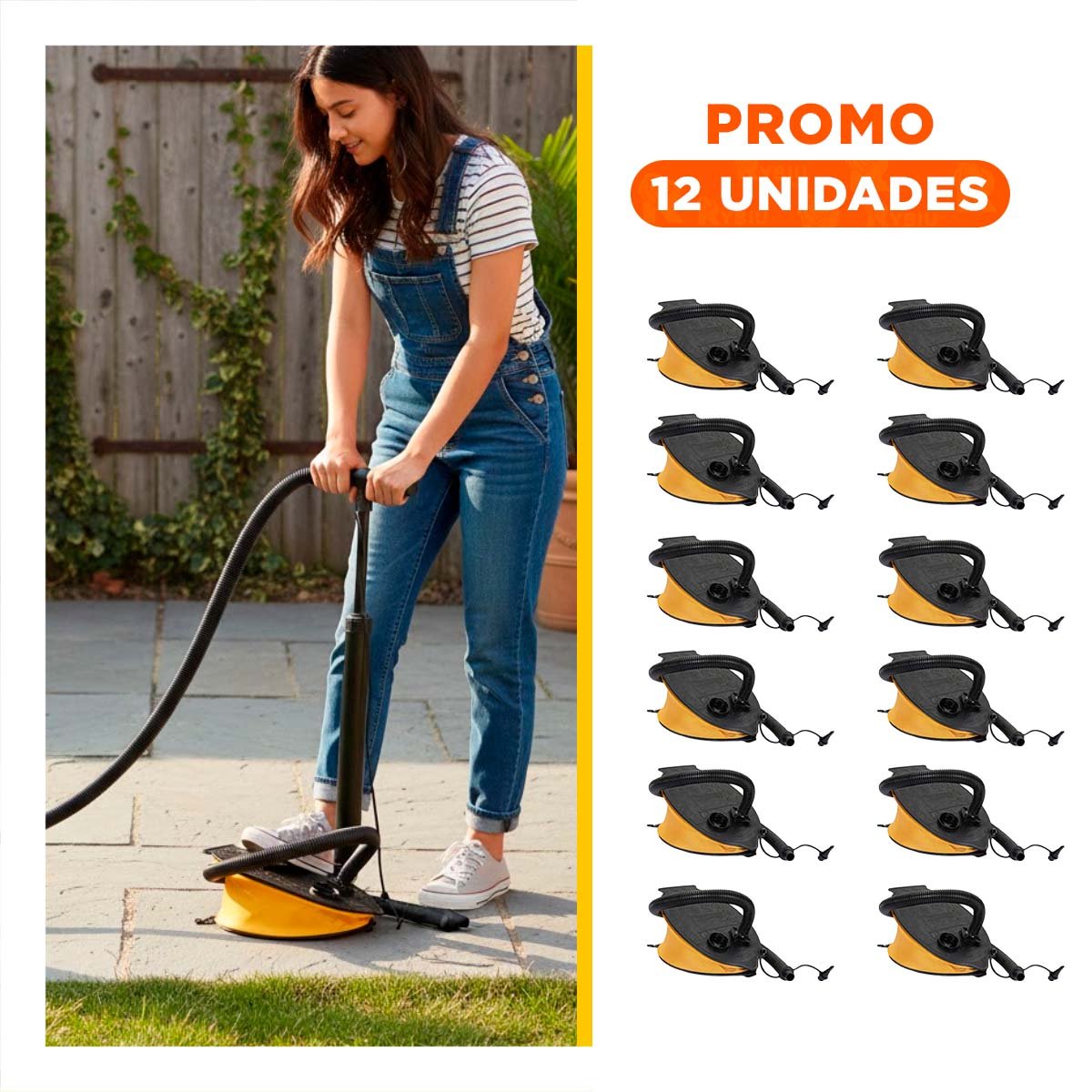 PACK12 PLATAFORMA FITNESS AIR STEP PARA USO DEPORTIVO PARA RUTINAS FITNESS Y+REGALO STICKER - 1