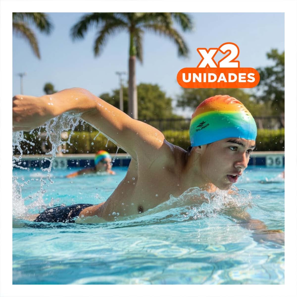 PACK2 ACCESORIO DE NATACION UNISEX PRACTICO PARA ENTRENAMIENTO EN PISCINA Y+REGALO STICKER - 1