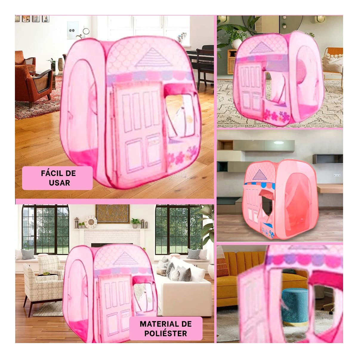 PACK6 TIENDA DE NINA MG-801-3 PARA ACTIVIDADES RECREATIVAS FAMILIARES Y+PAPEL REGALO - 3