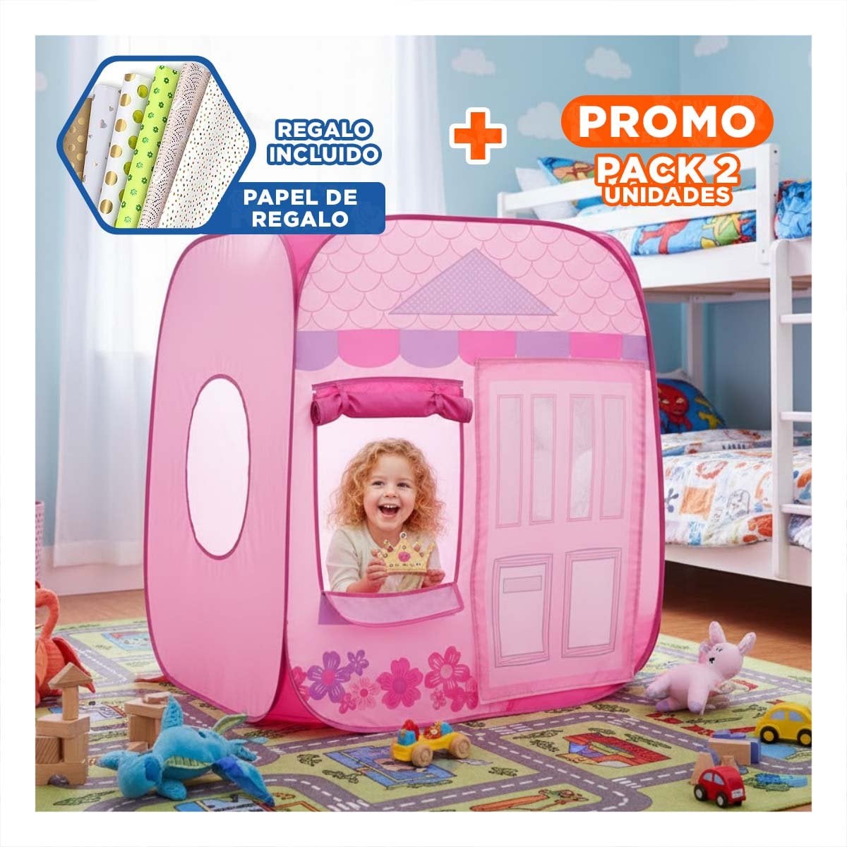 PACK2 BOUTIQUE CREATIVA MG-801-3 PARA JUEGOS DE IMAGINACION Y DIVERSION Y+PAPEL REGALO - 1