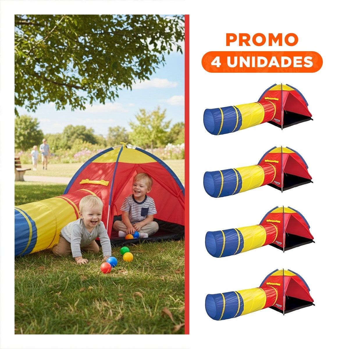 PACK4 CORRAL INFANTIL PORTATIL MG-15206 SEGURO Y COMODO PARA NIÑOS Y+REGALO STICKER - 1