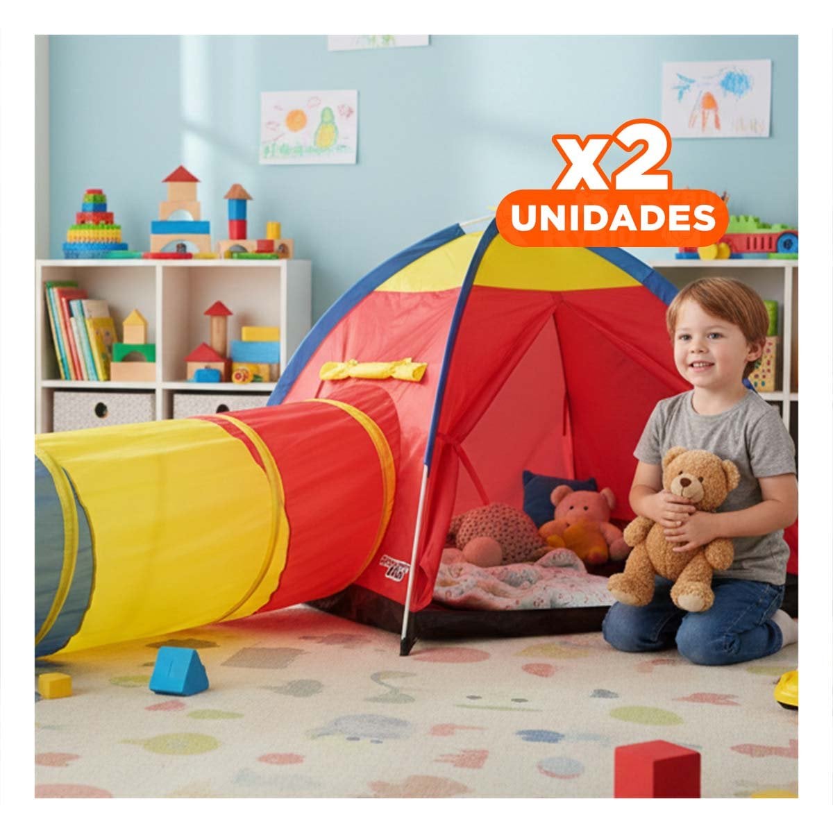 PACK2 ÁREA PARA NIÑOS MG-15206 COMODA Y FACIL DE TRANSPORTAR PARA JUGAR Y+REGALO STICKER - 1